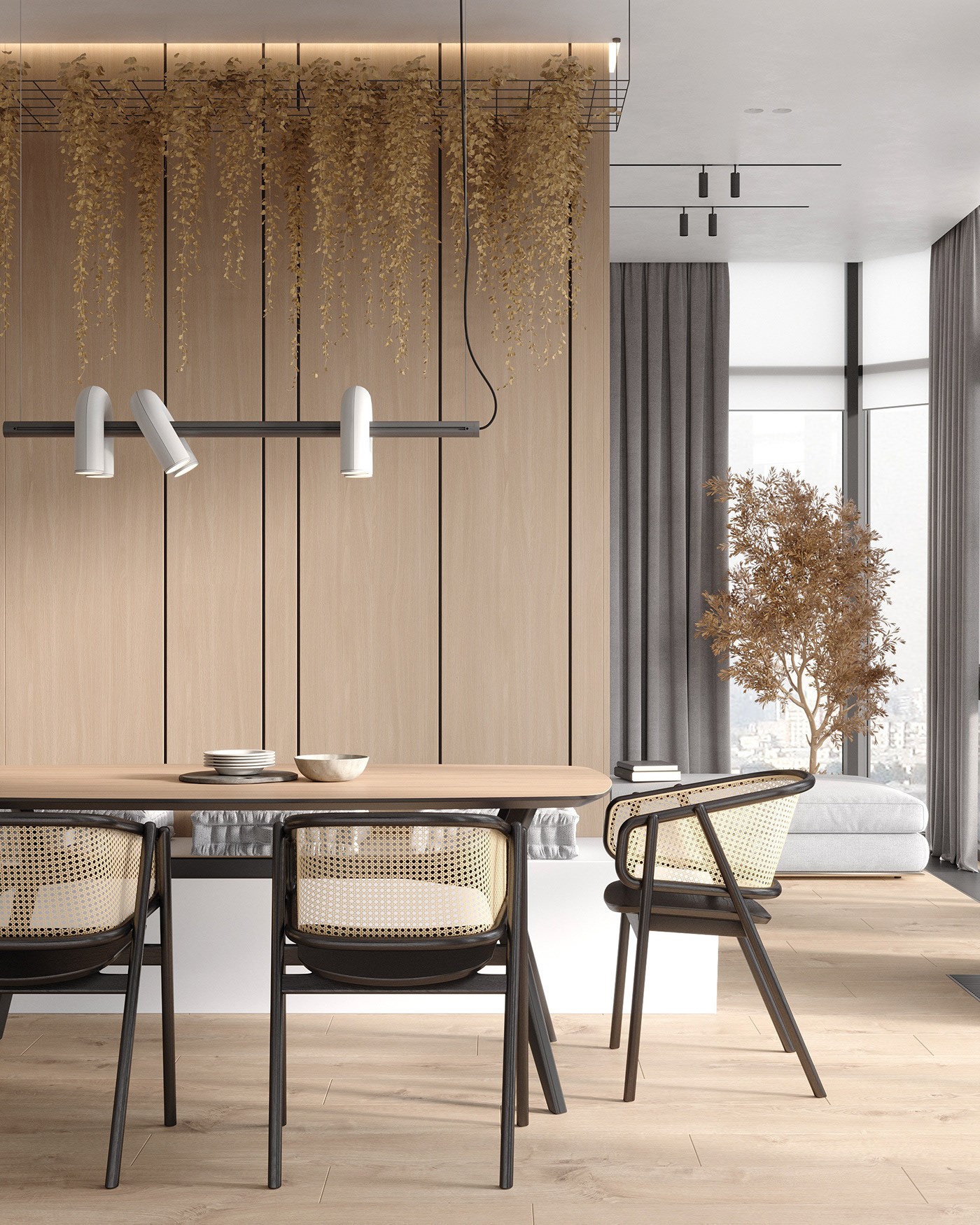 原木+高级灰住宅设计-5