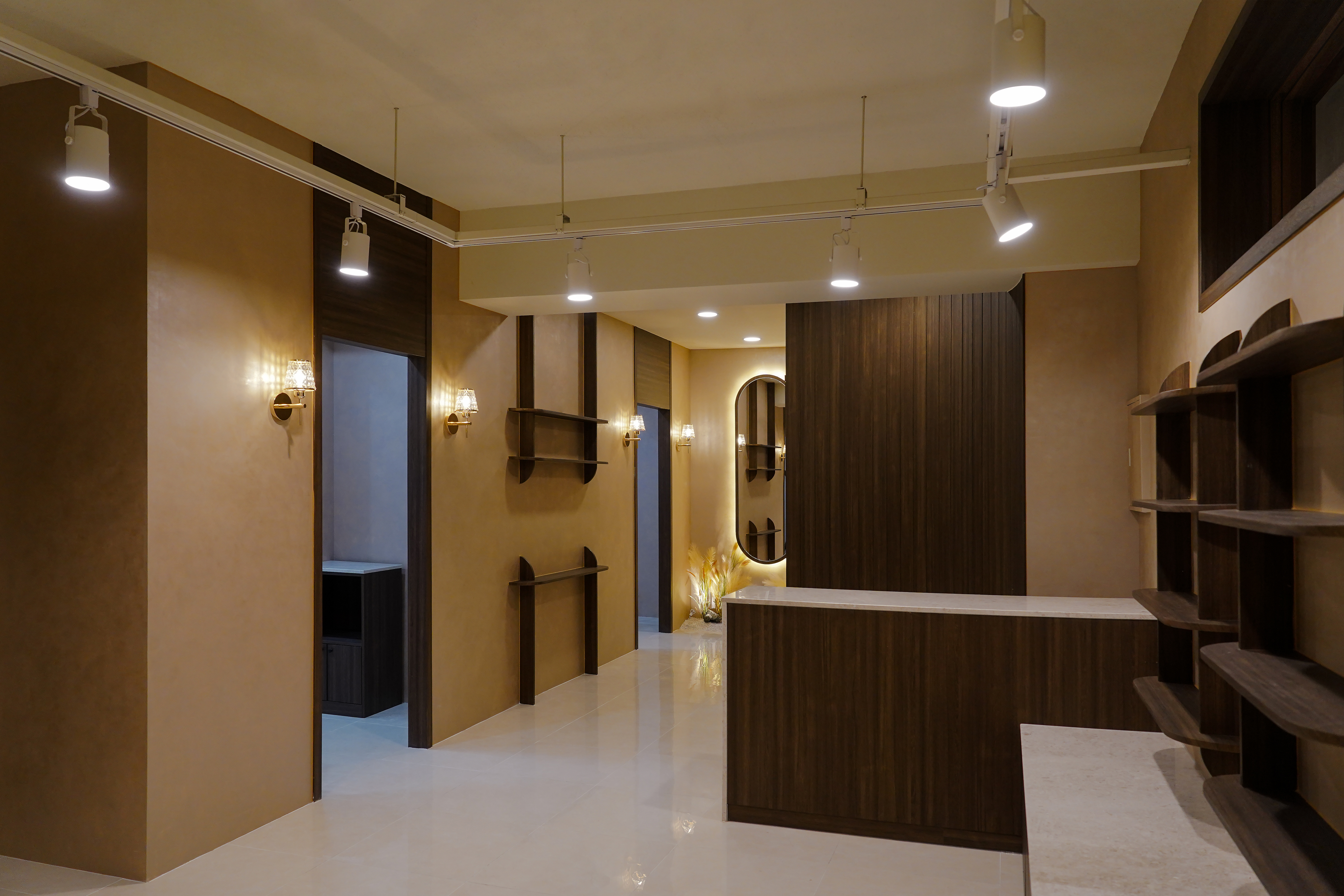 27 坪美容室设计，明亮温馨的韩国移民理发店-7