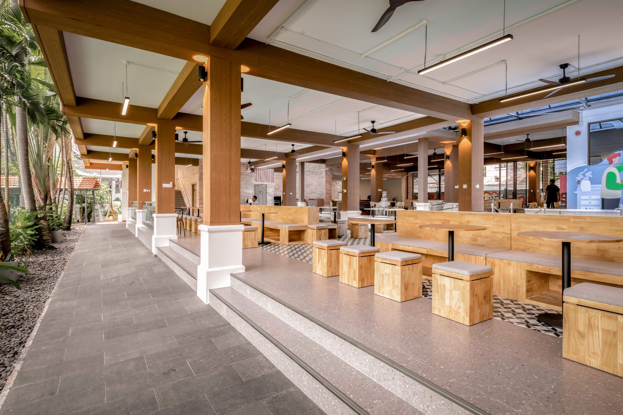 ISHCMC 员工食堂和自助餐厅丨Vacons Architects-10