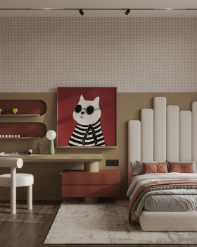 女孩卧室室内设计丨亚美尼亚丨Astghik Khacahatryan