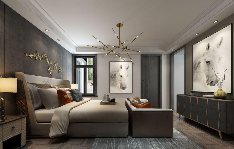 贵阳现代轻奢黑白灰别墅-53