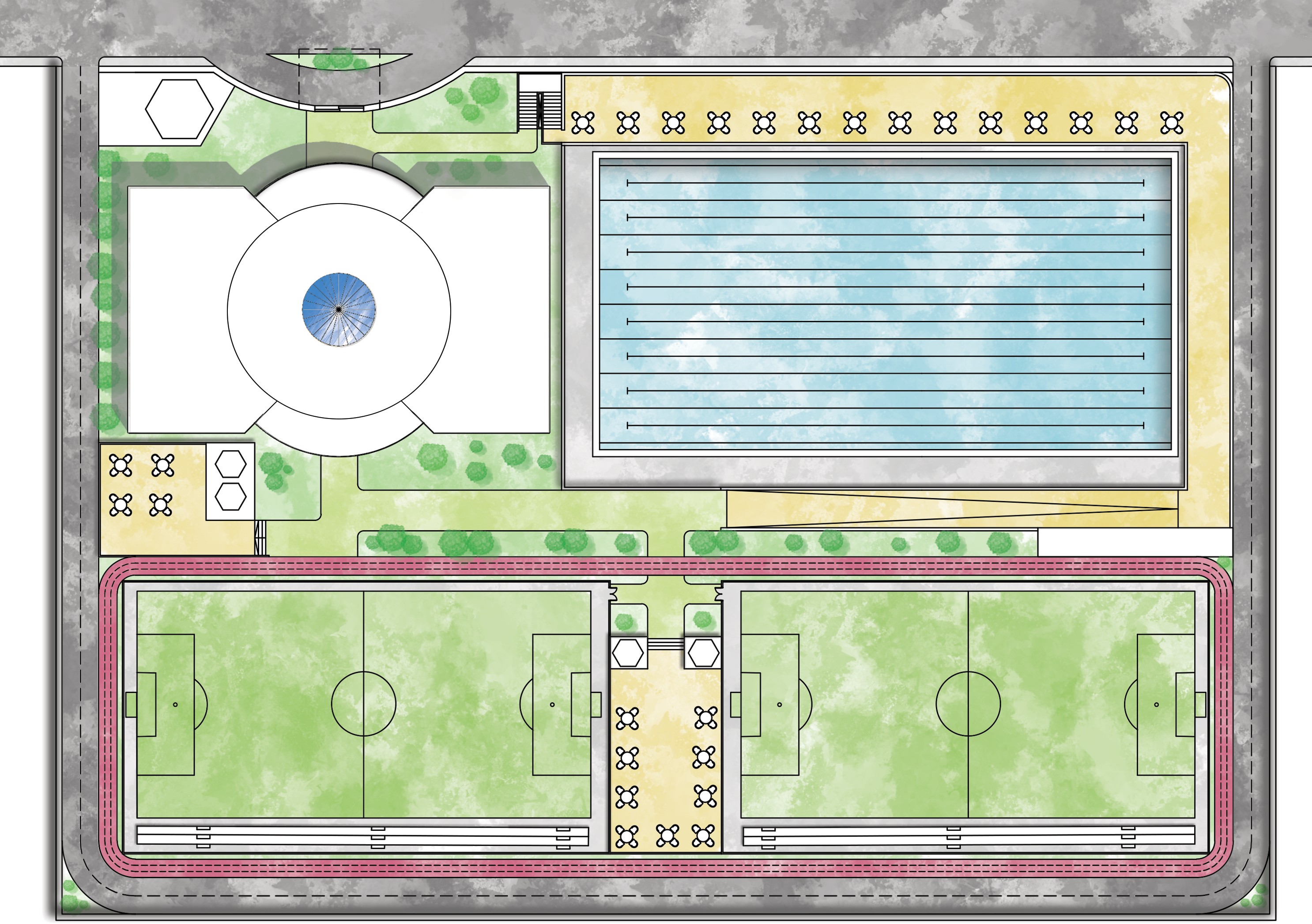 因巴巴的一个青少年关怀中心丨开罗大学工程学院-8