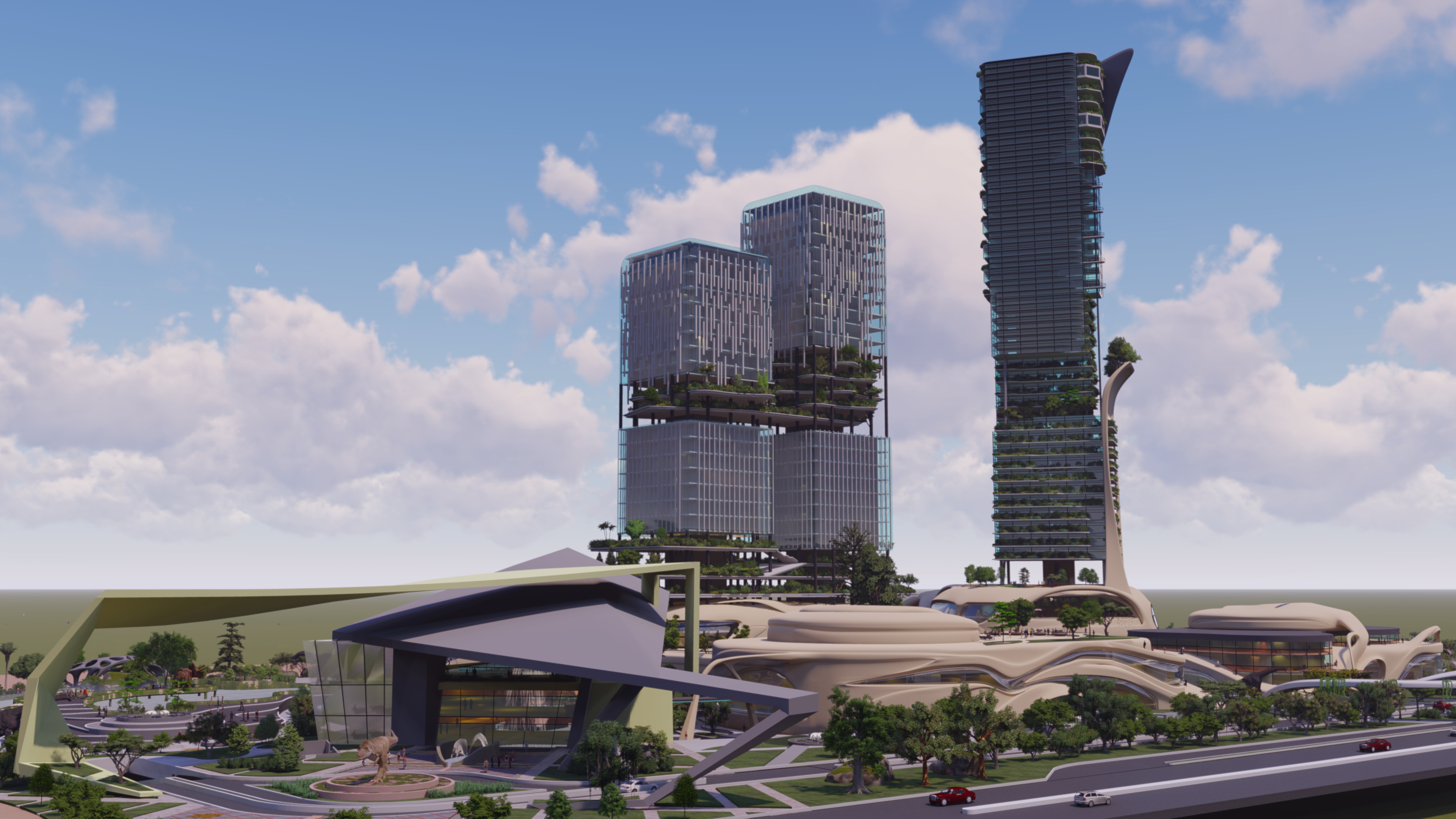 Cultural Forest Dinosaur Mixed use center-1