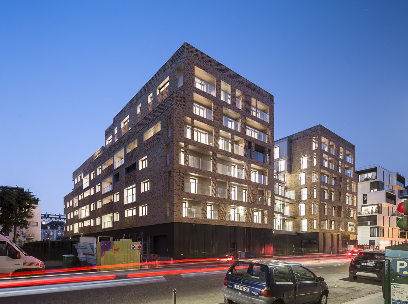 巴黎生态区砖砌云层公寓-62