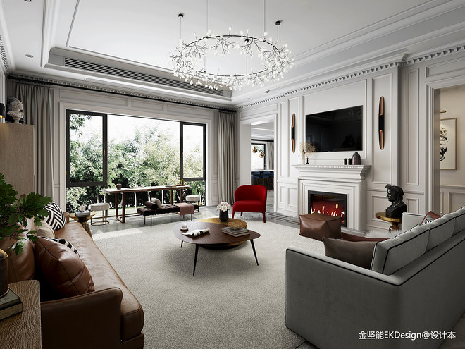 300万元别墅豪宅520平米装修案例·效果图  杭州轻奢风花园别墅丨中国杭州-13