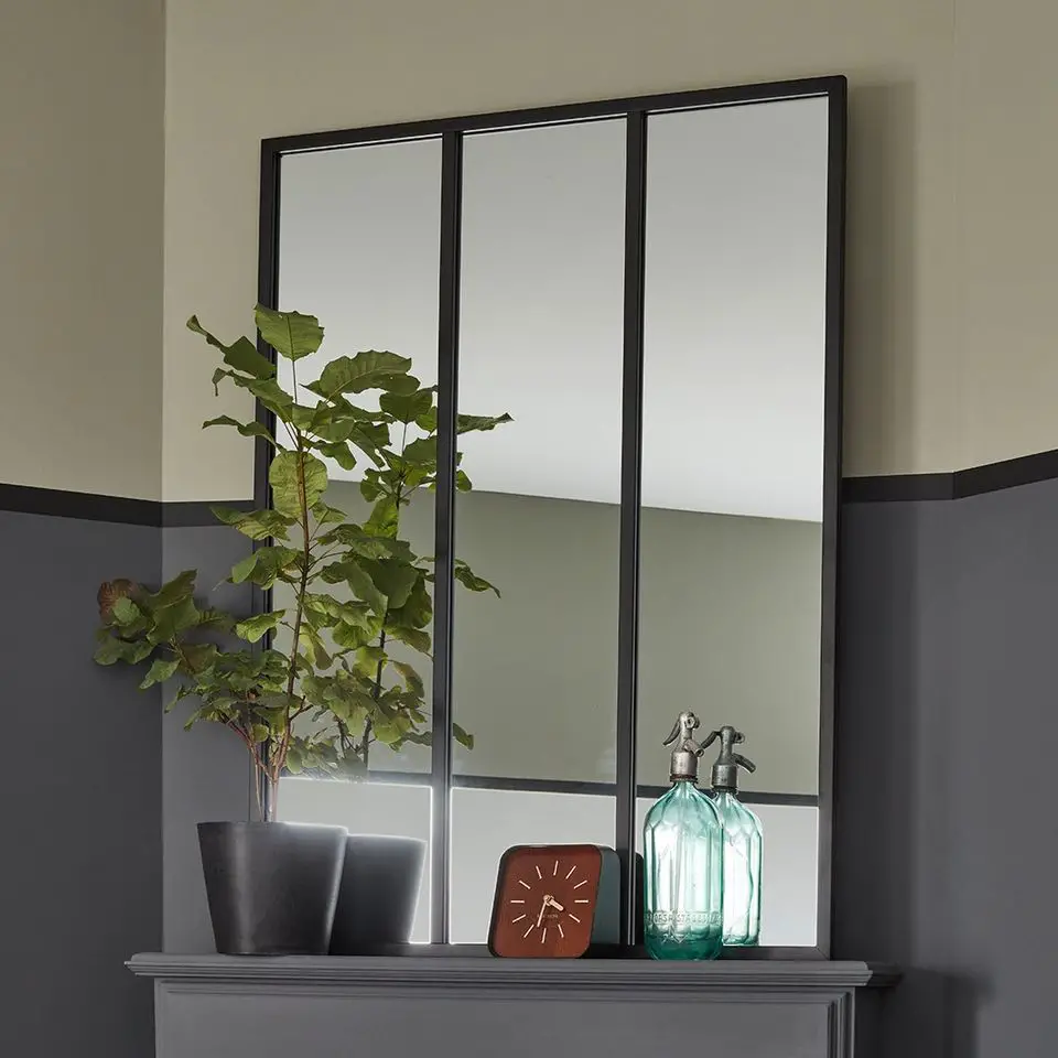 现代工业风格灰色与卡其色客厅设计-7