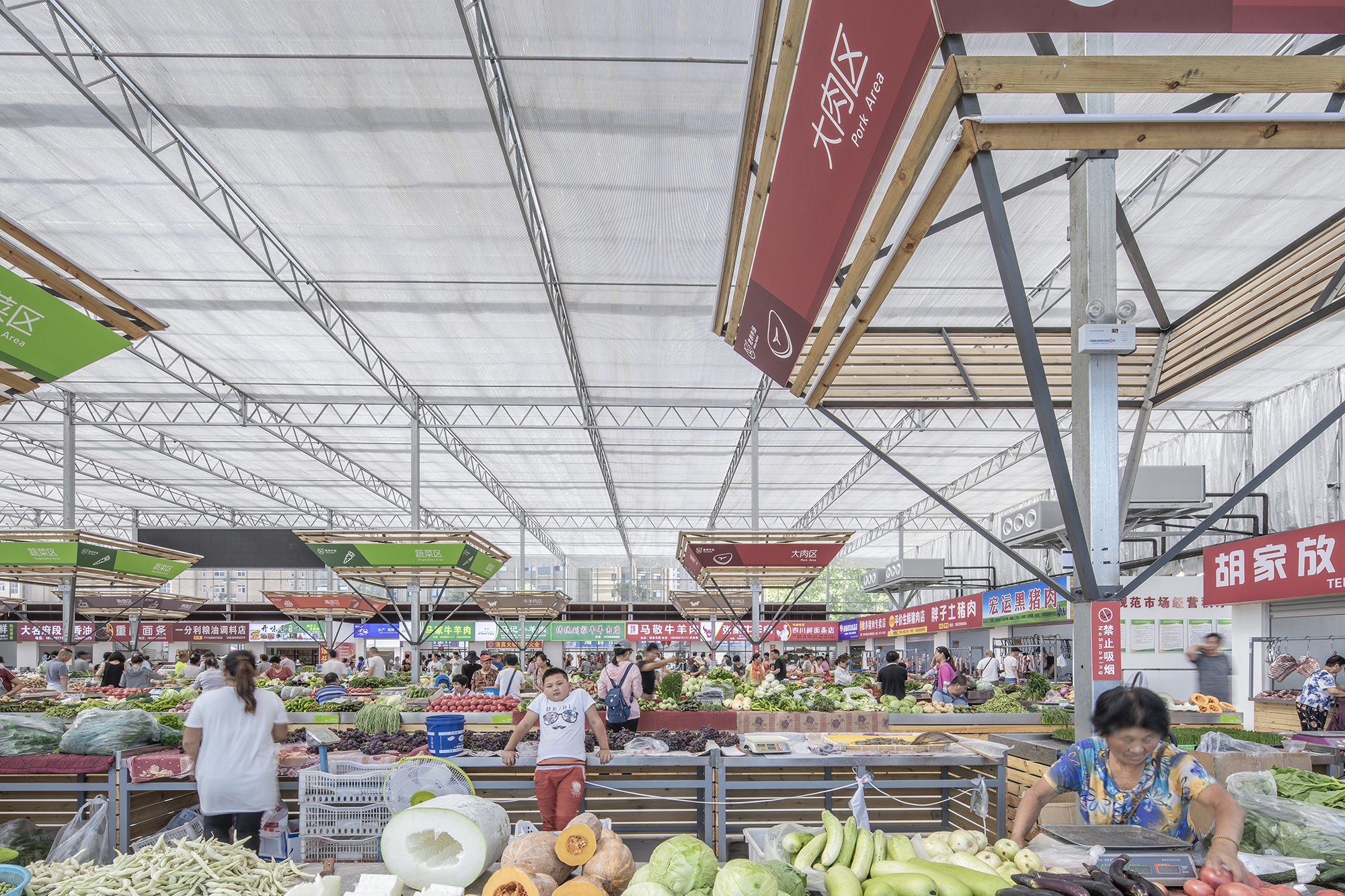 临时市场的空间秩序丨中国濮阳丨LUO studio-48