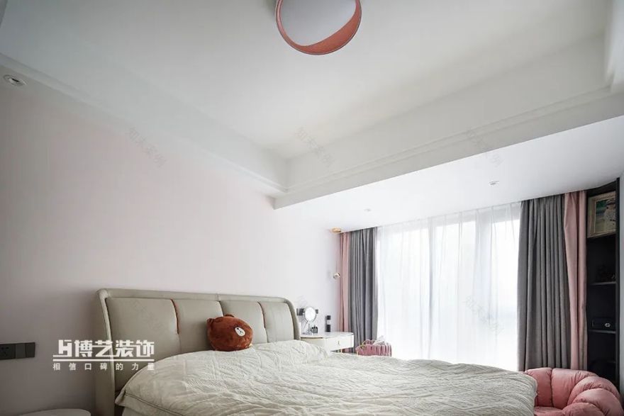 奶油色家居,温馨宁静的现代简约设计丨博艺装饰-41