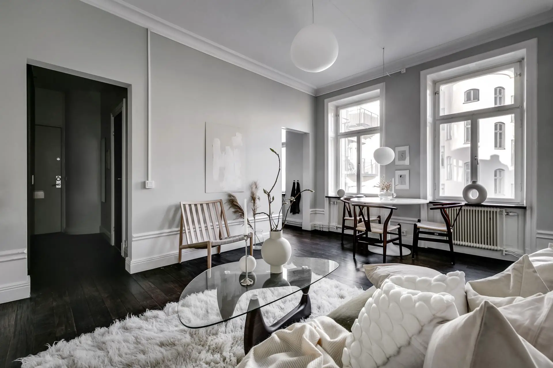 瑞典斯德哥尔摩 50m2 灰调一居的现代魅力-3