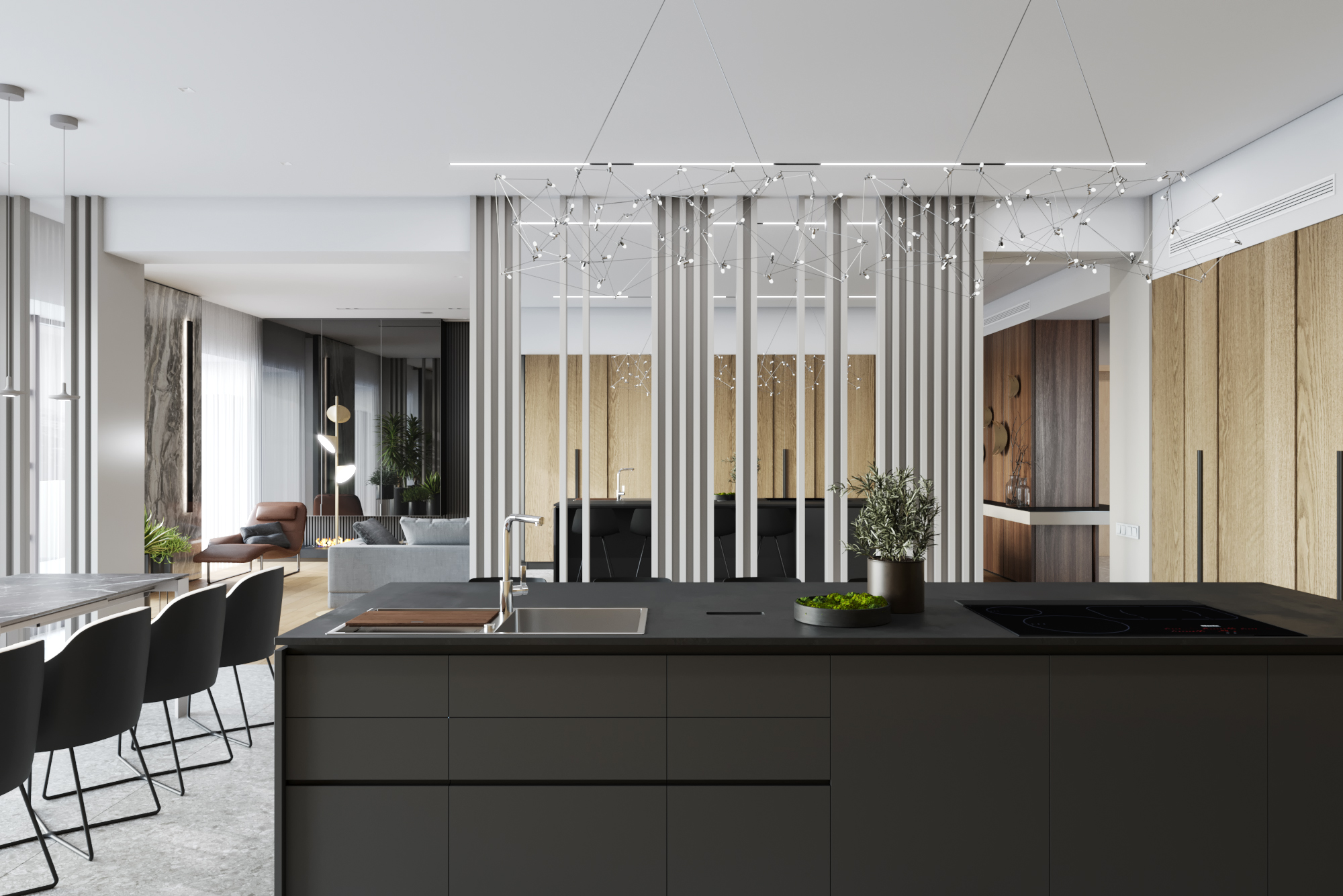 The interior of the house on the waterfront-7