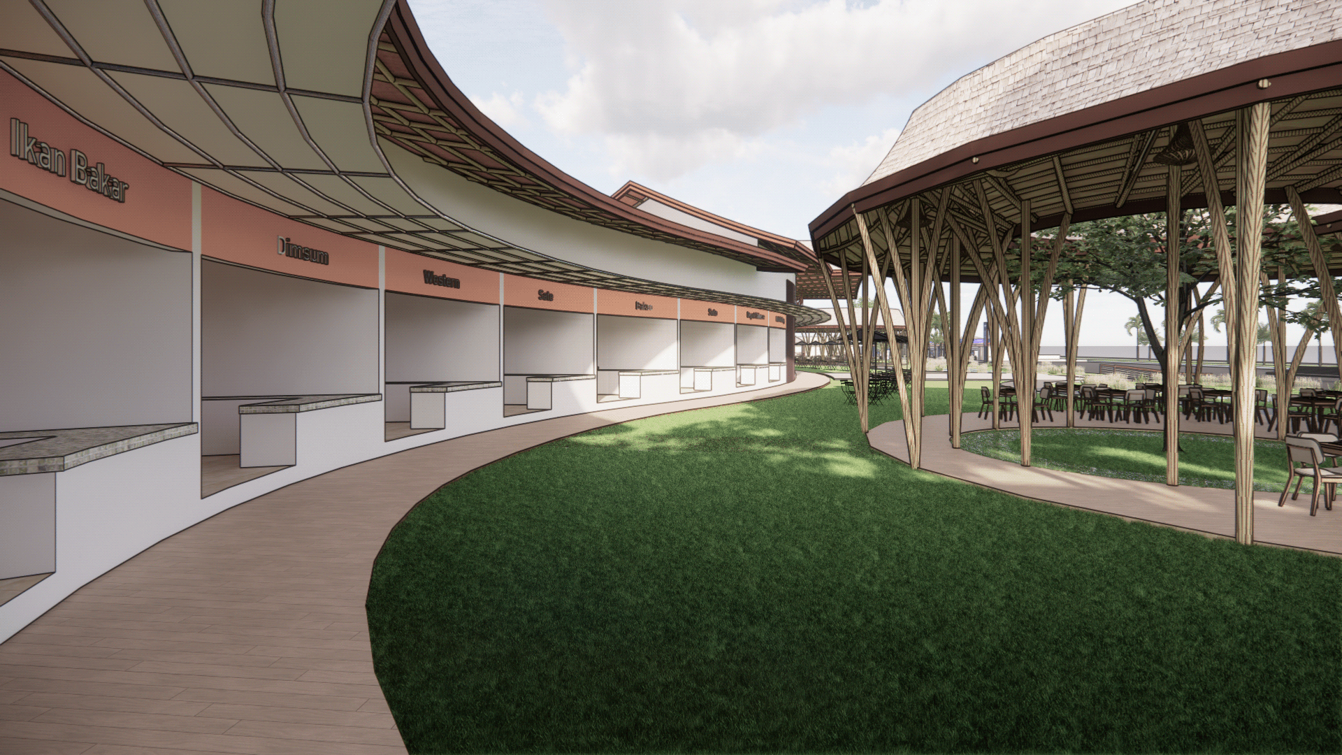 Gunaksa Foodcourt - Architectural Design Studio 6-5