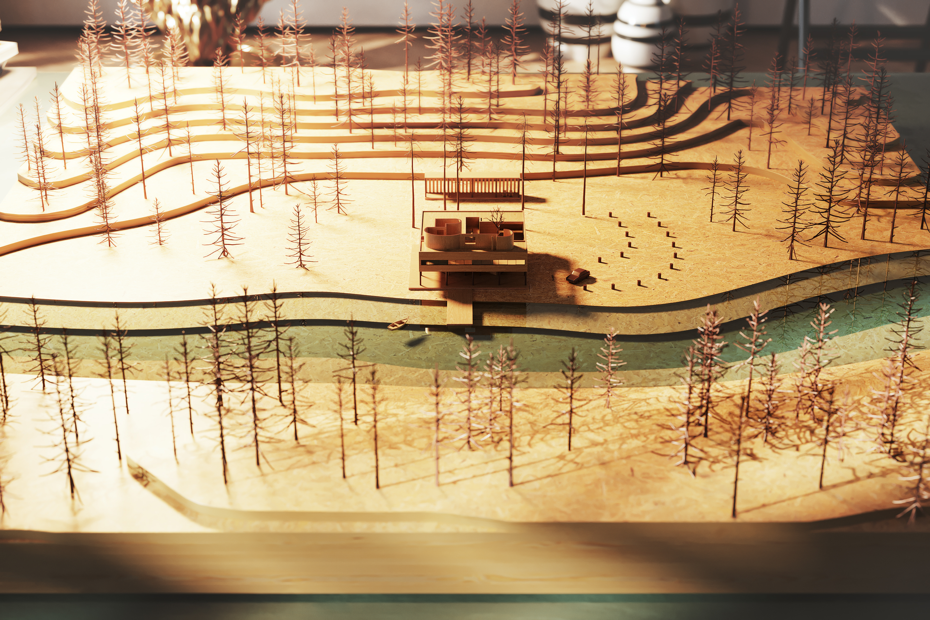 VILLA SAVOYE Maket Style Render-2