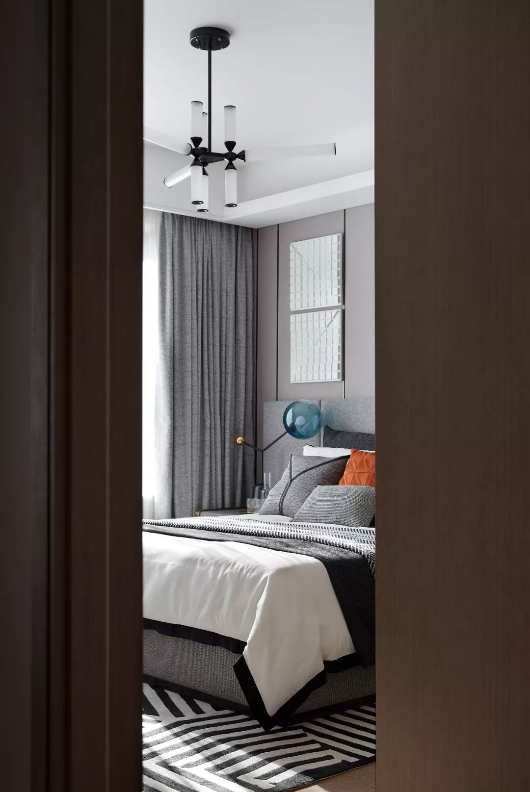 高级灰++爱马仕橙,广州别墅打造优雅家居风丨中国广州丨星艺装饰广州总部-22