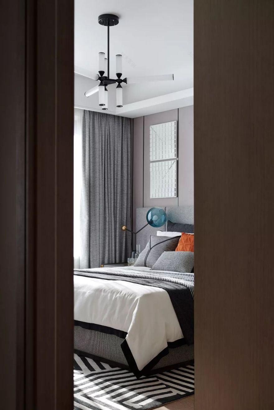 高级灰++爱马仕橙,广州别墅打造优雅家居风丨中国广州丨星艺装饰广州总部-22