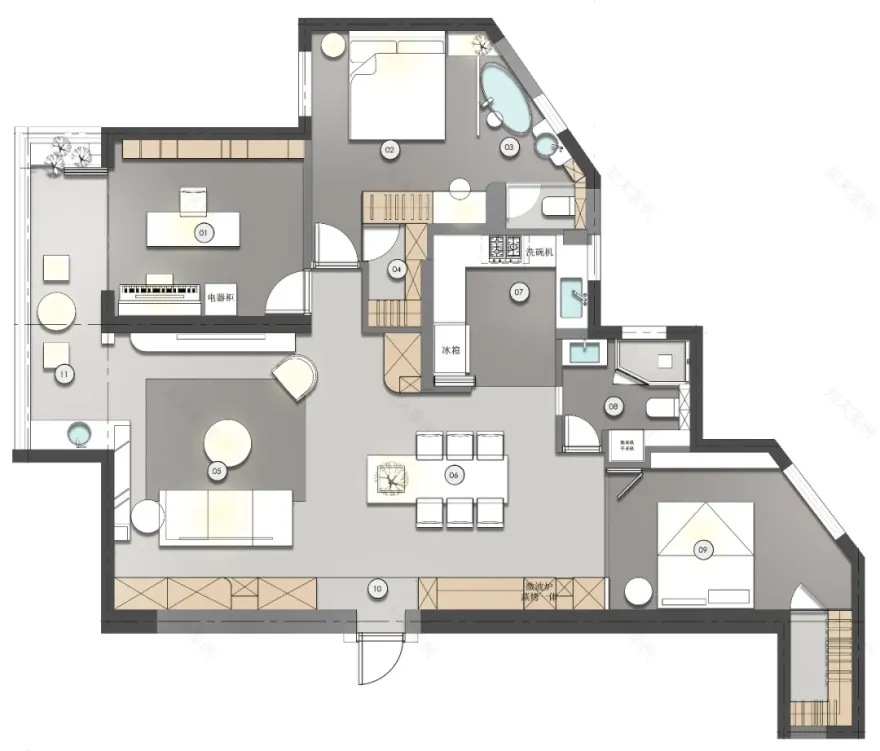 光木为引,探索侘寂风居所的温柔浪漫丨中国上海丨赫设计-61