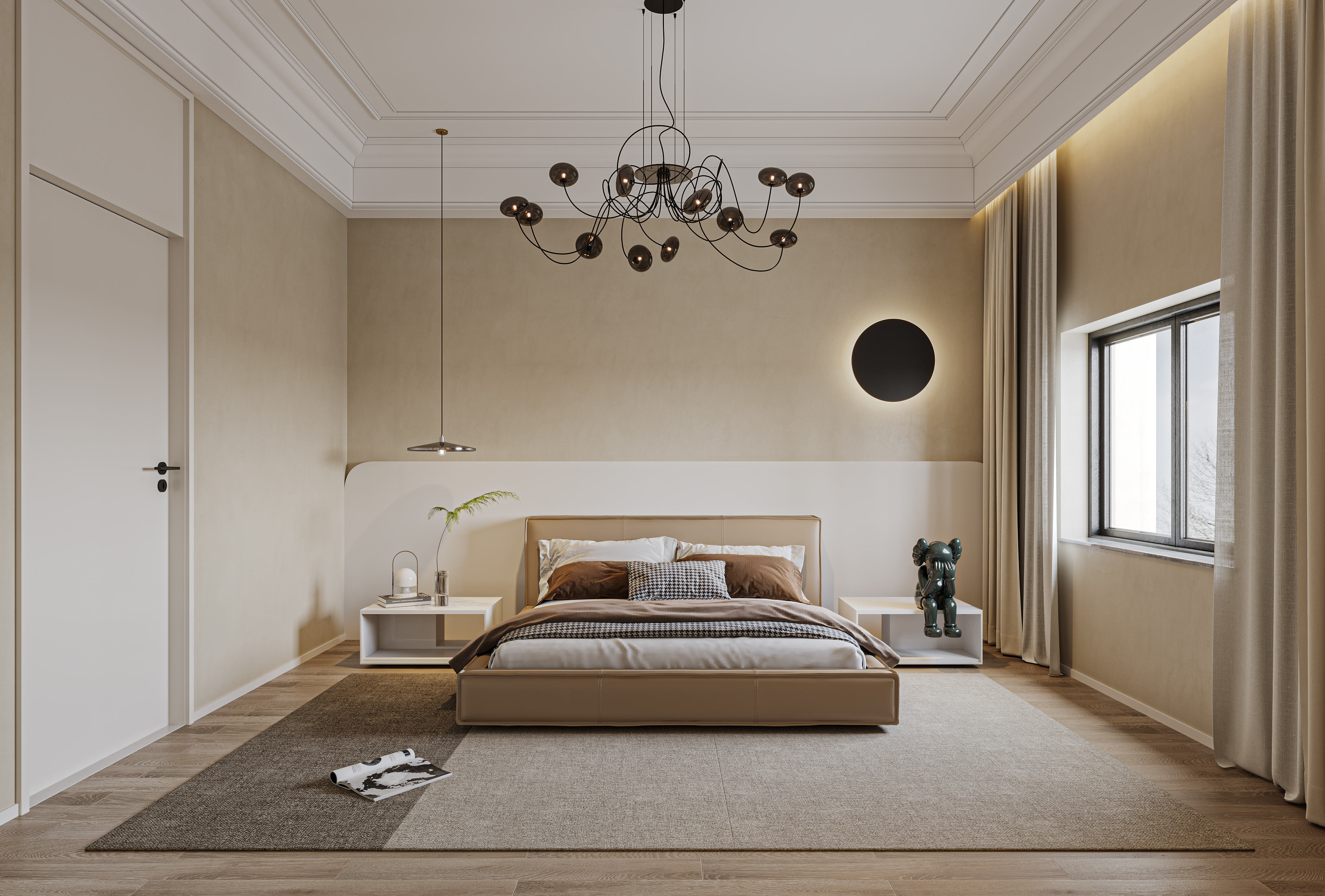 奶油侘寂风-效果图-合肥锦轩设计-29