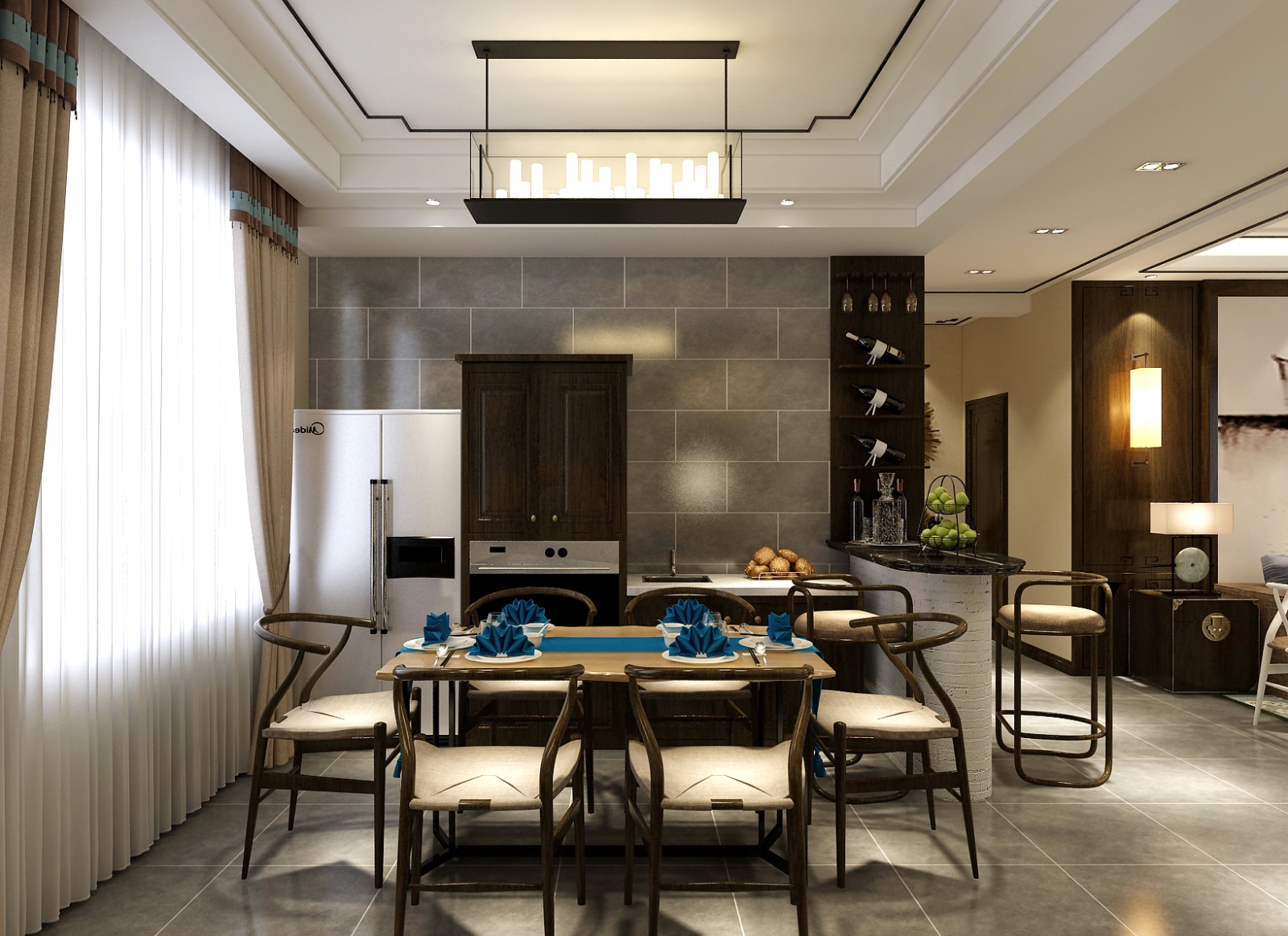 新东方天地240平新中式阁楼-6