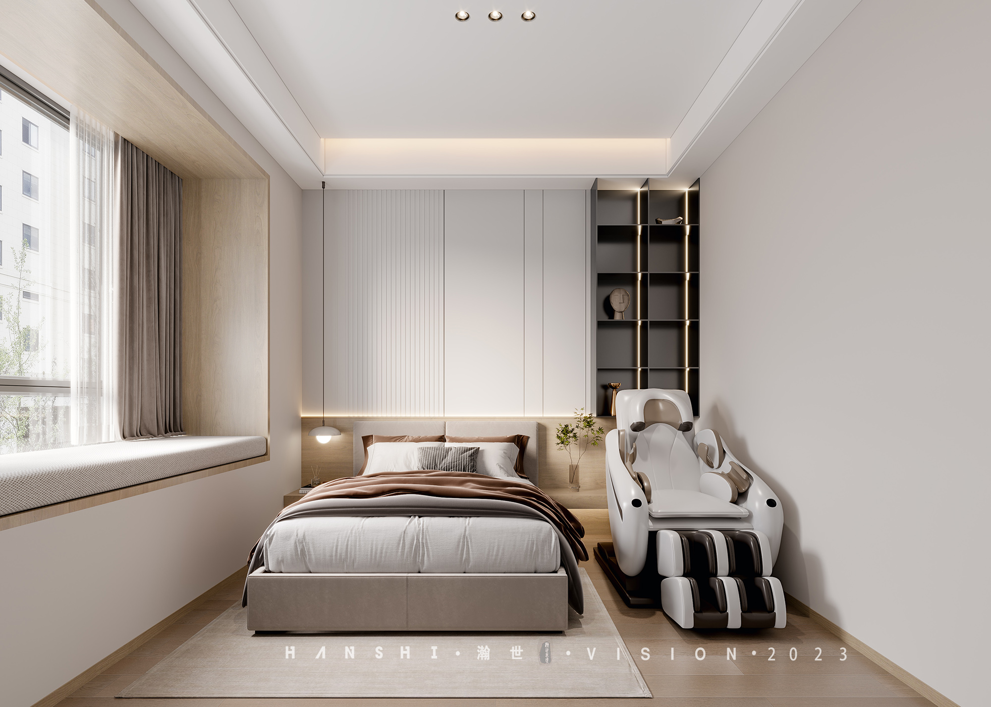 现代家装别墅一瀚世表现-8