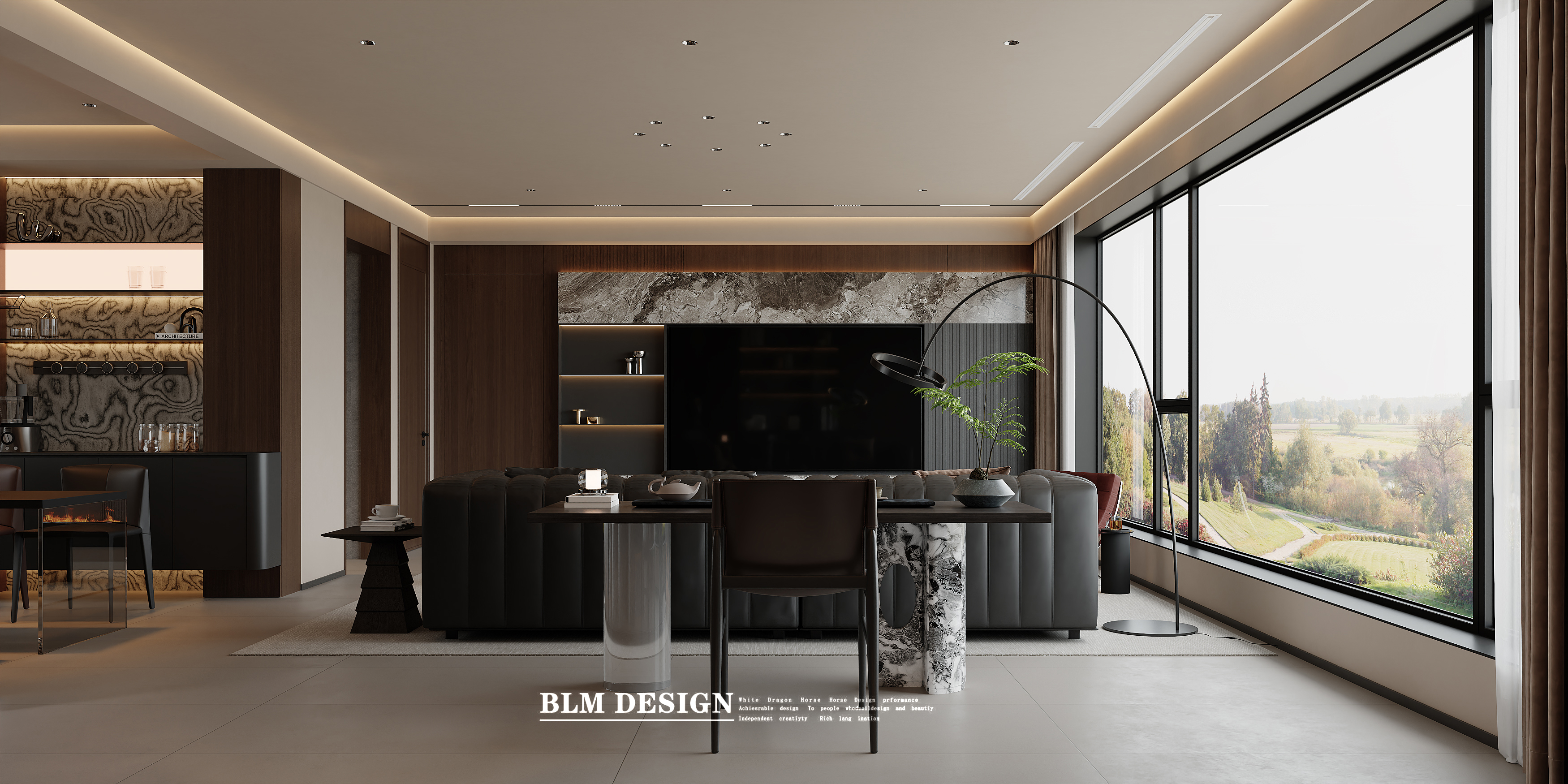 现代意式轻奢效果图案例分享-2