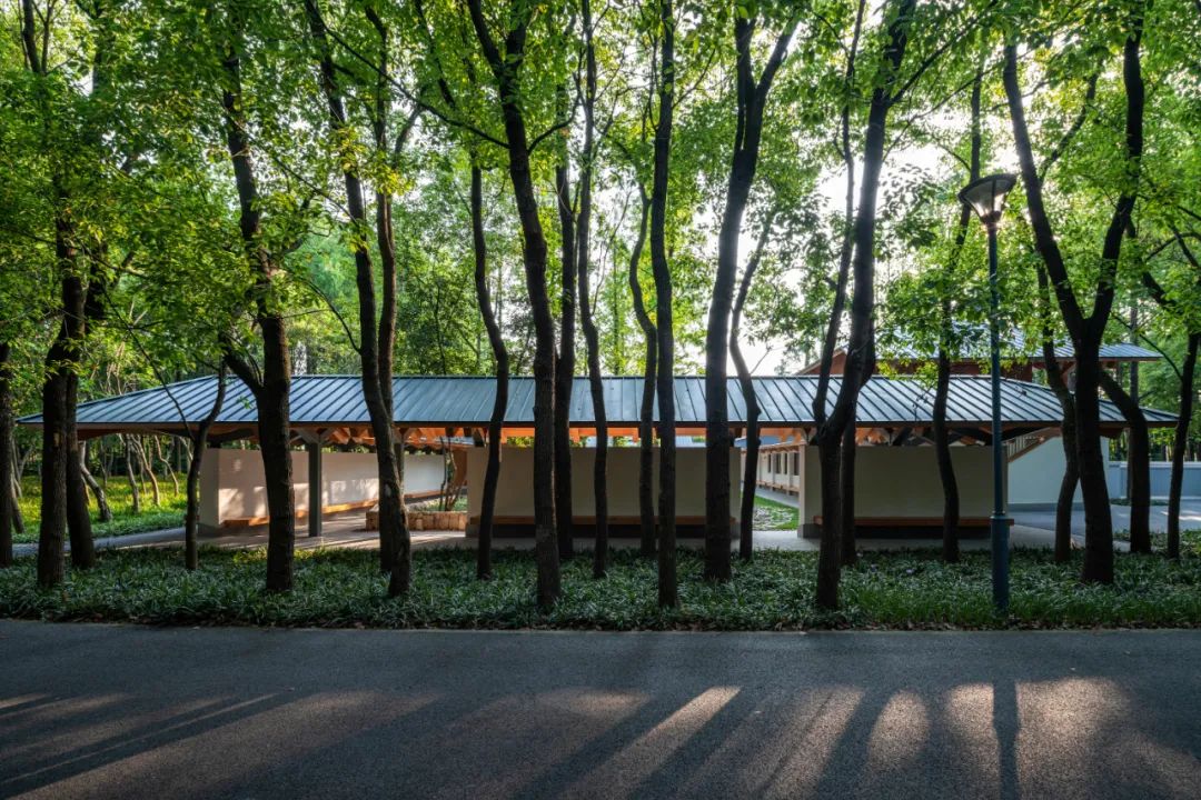 长宁环城生态公园带市民服务驿站丨中国上海丨致正建筑工作室,冶是建筑-0