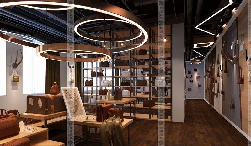 蓝柚设计 | 义乌精品包包店展示设计-6