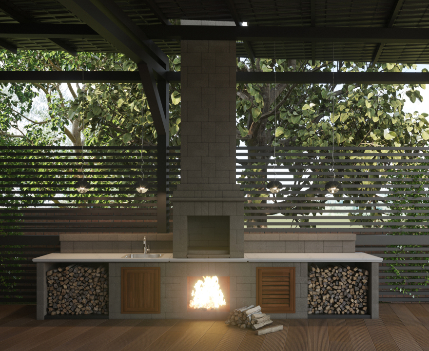 带附属建筑的乡村住宅外立面设计-27