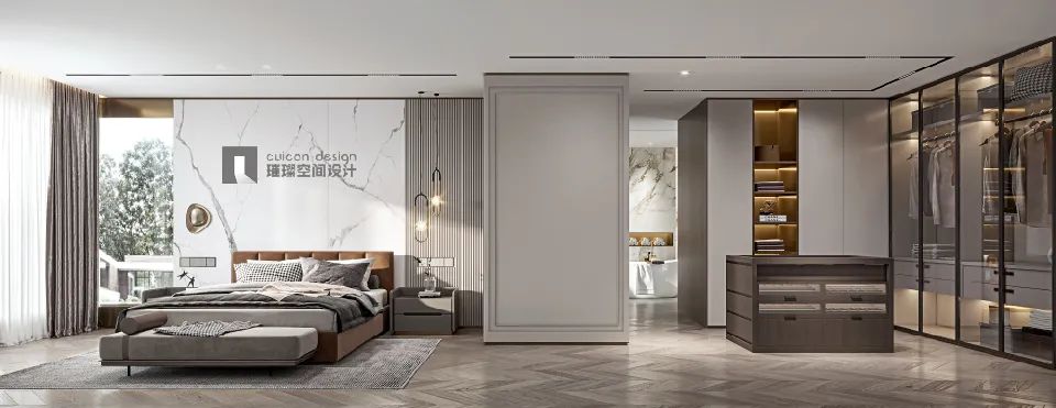 祥生·国玥公馆 法式轻奢现代空间设计丨璀璨空间设计事务所-16