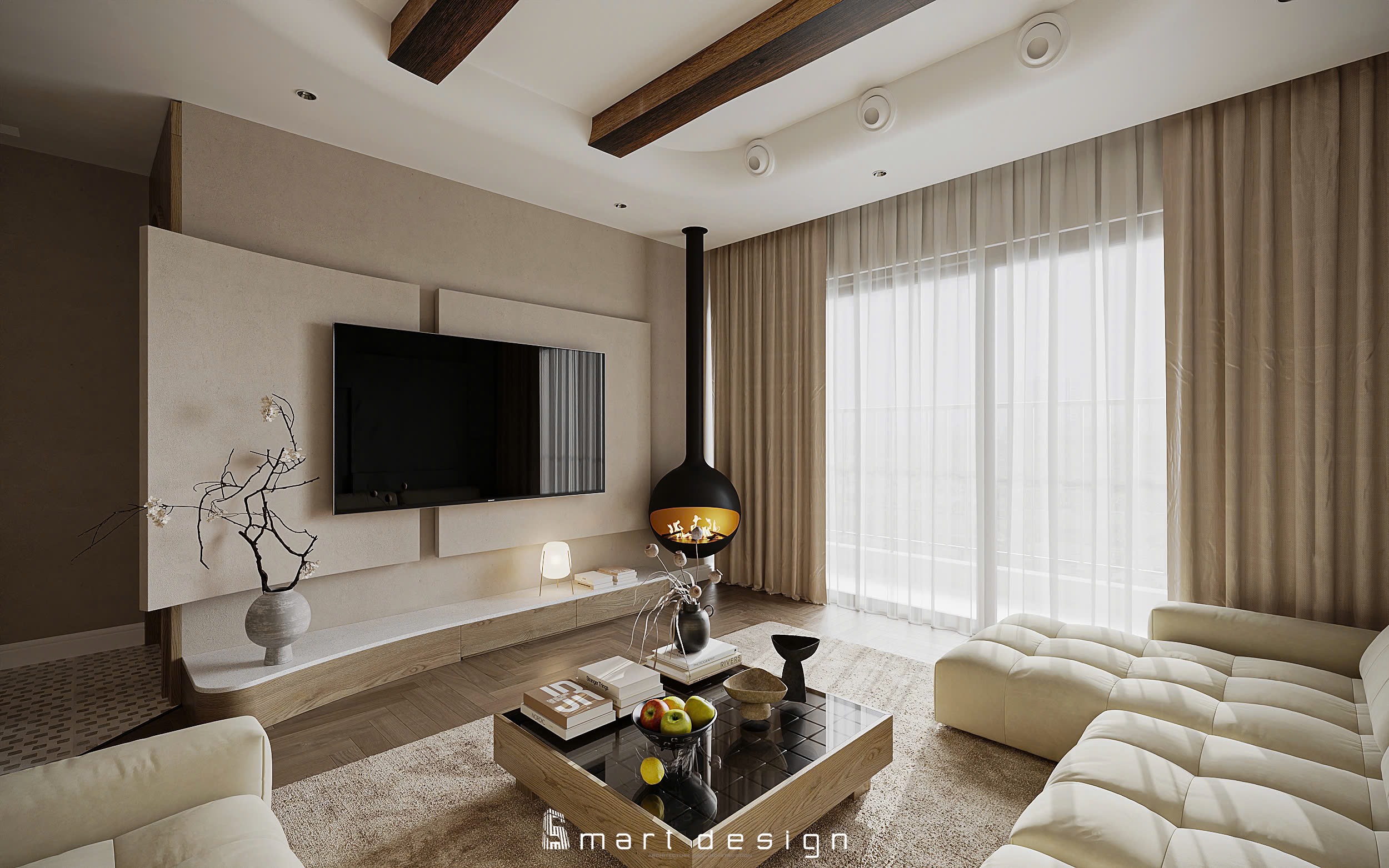 Japandi apartment - Swan Lake Onsen-1