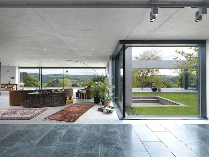 Sunken House With A Courtyard Built Into The Hillside-8