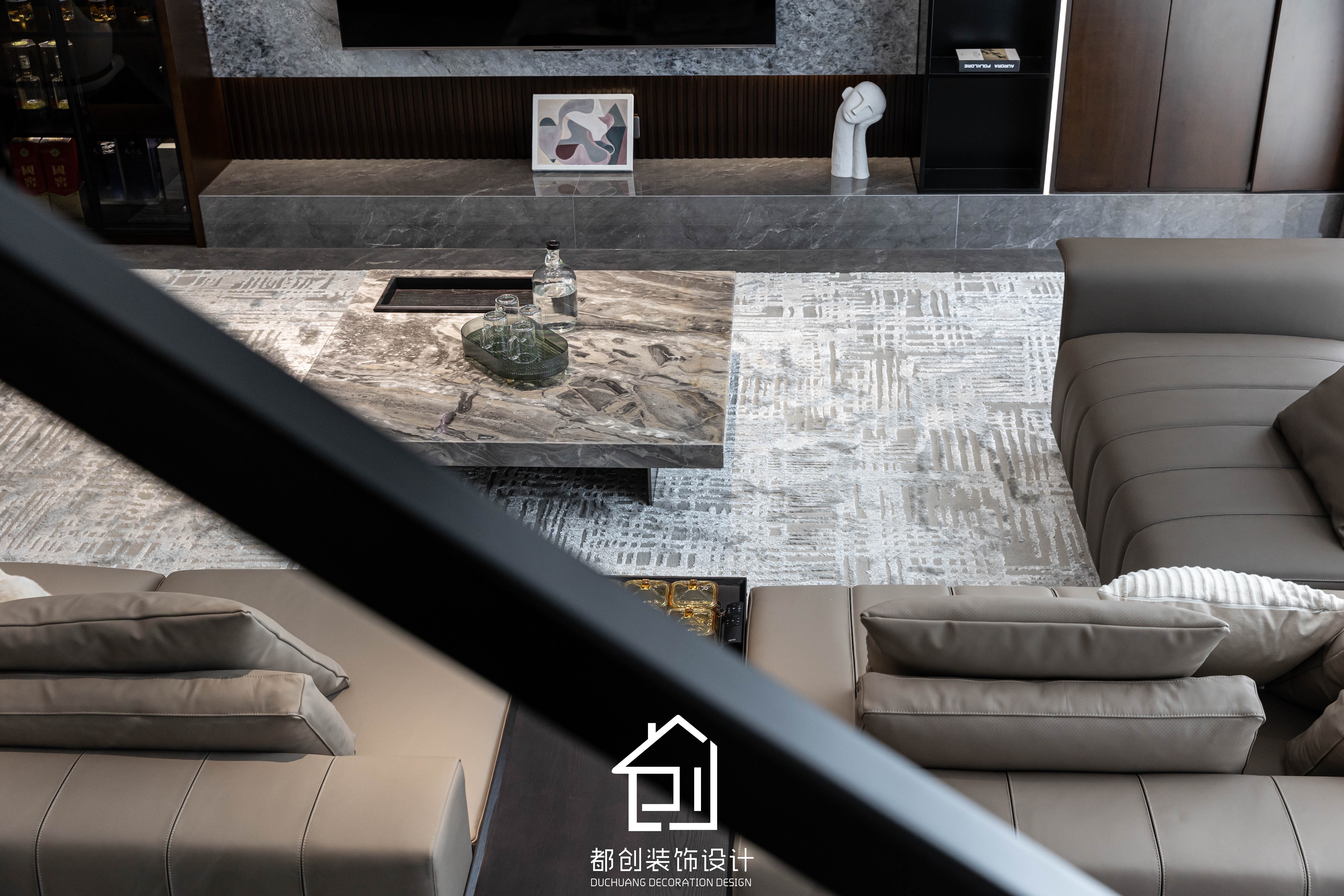 165方复式现代风| 都创装饰设计-7