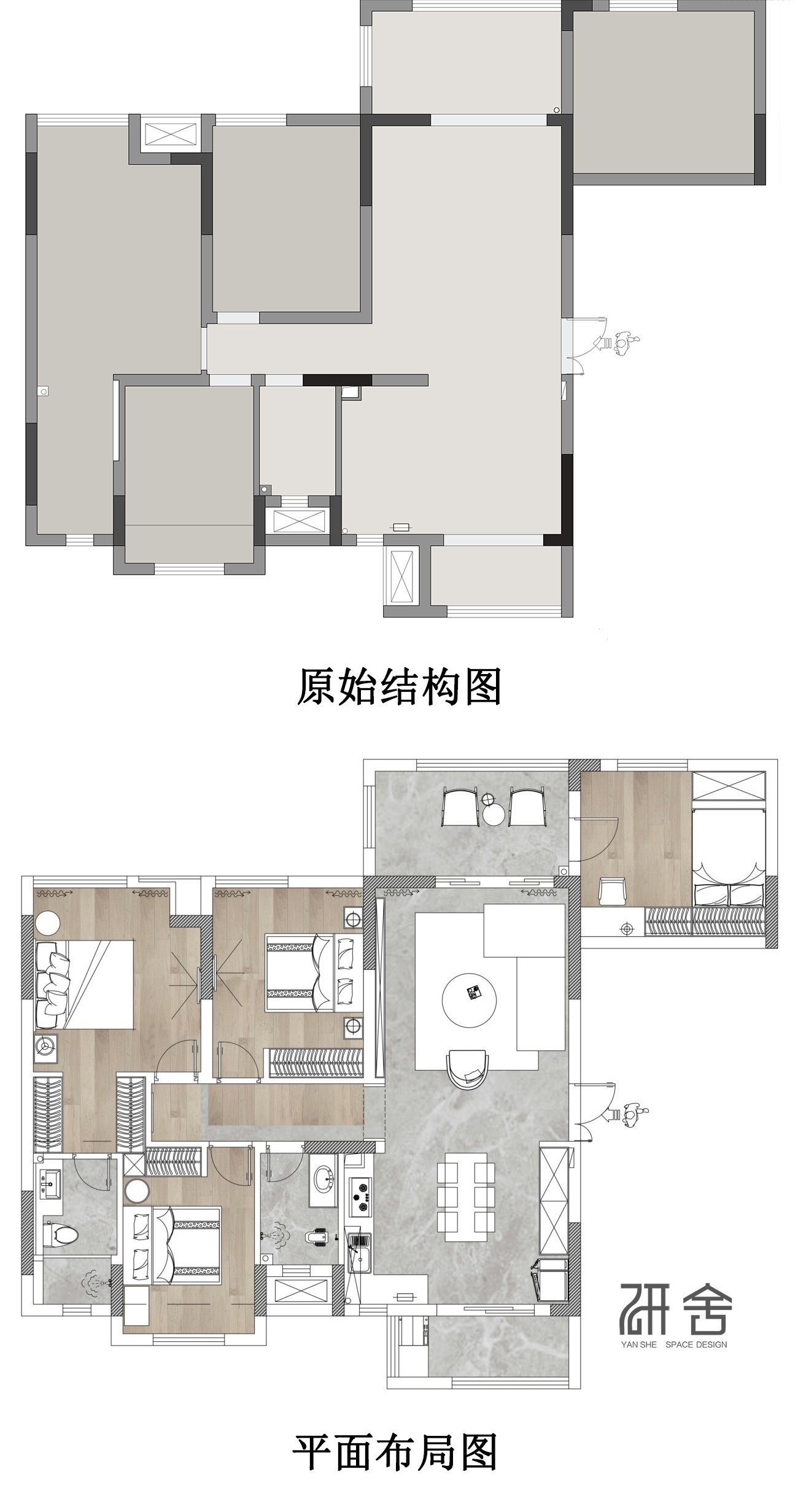 现代轻奢风打造 120㎡四室之家，色彩与空间完美融合-3