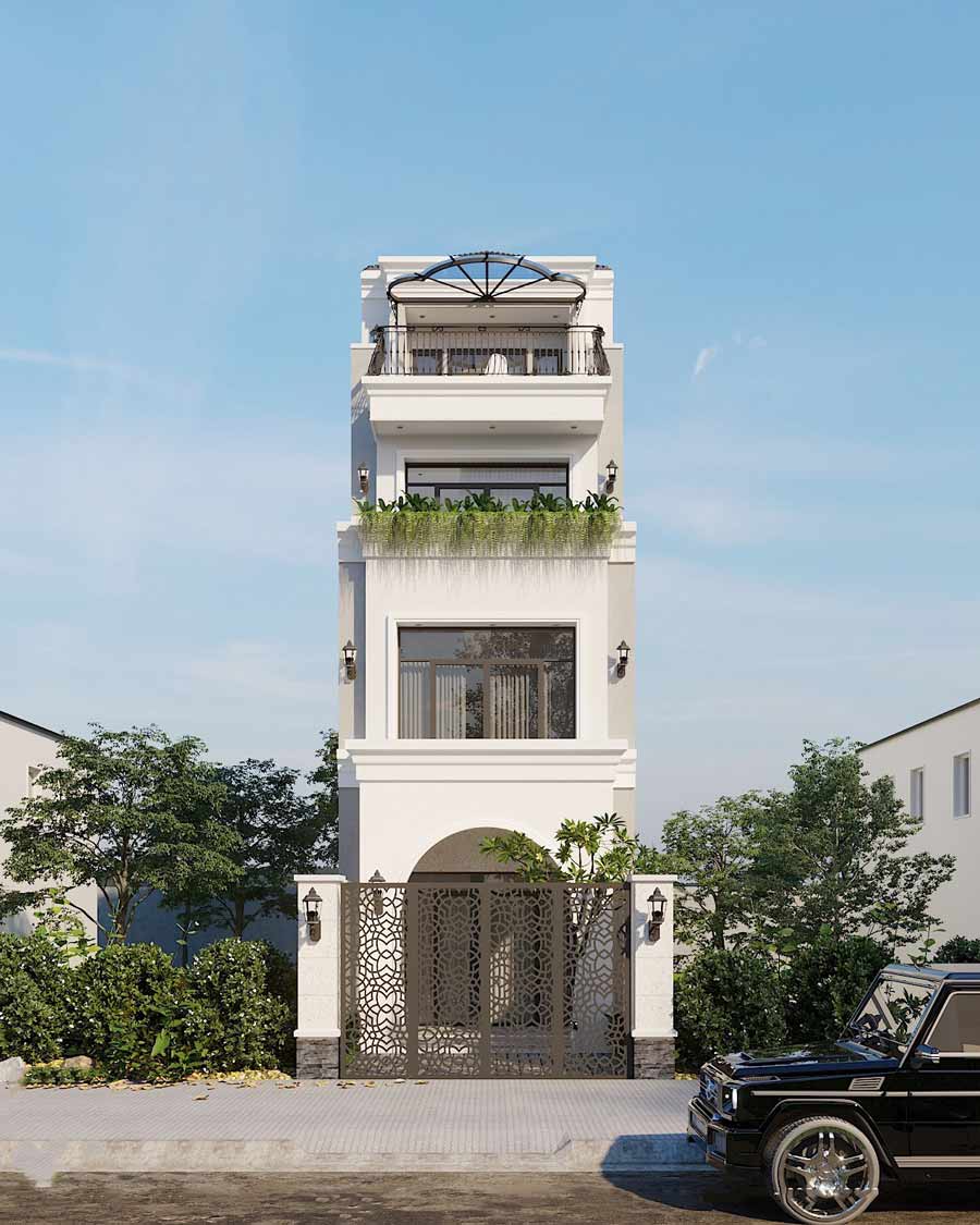 65+现代古典风格街边住宅设计案例-20