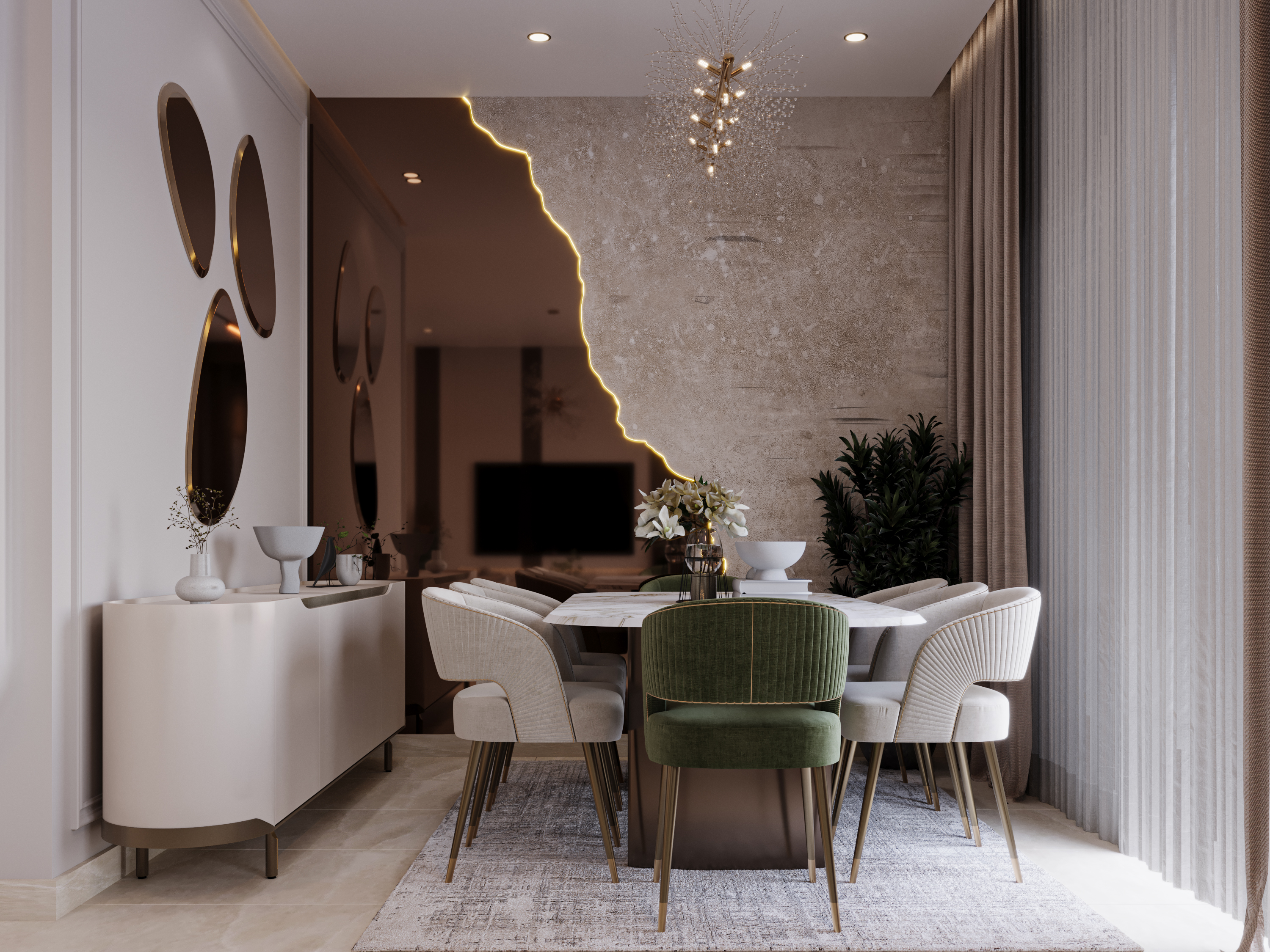 Olive Living Space | Modern Residential Interior-5