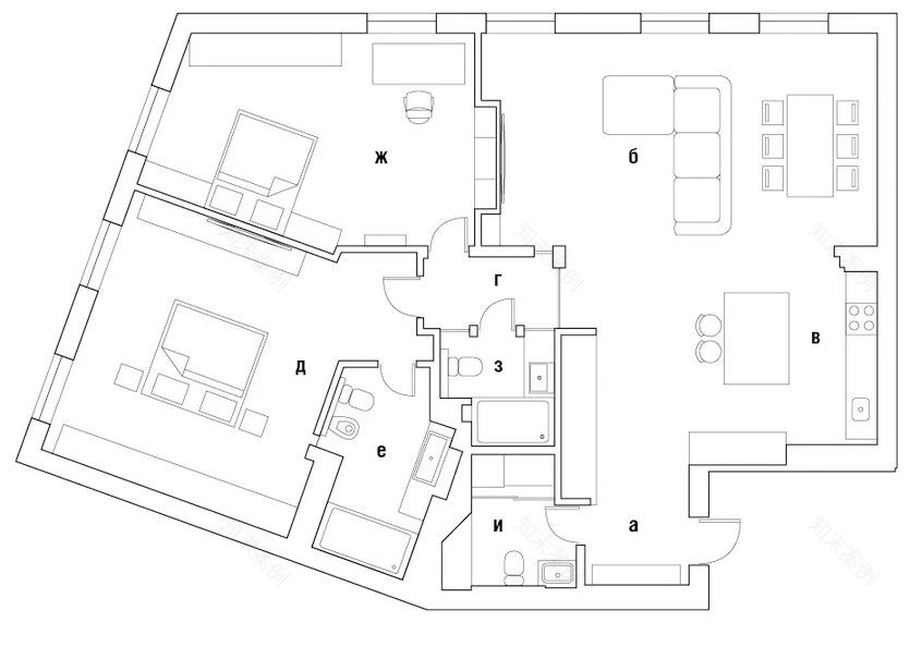 138㎡年轻家庭公寓设计-28