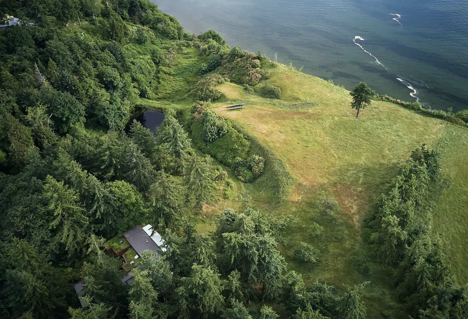 An intimate retreat tucked into a forest overlooks serene Puget Sound-18