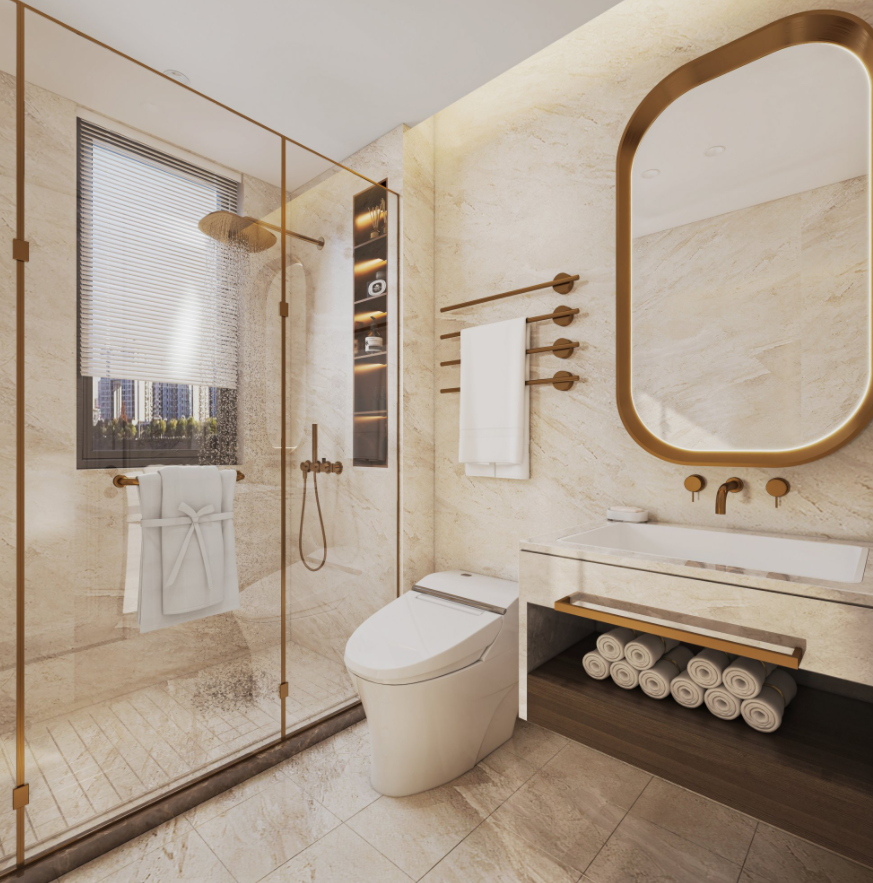 现代港式轻奢平层设计-14