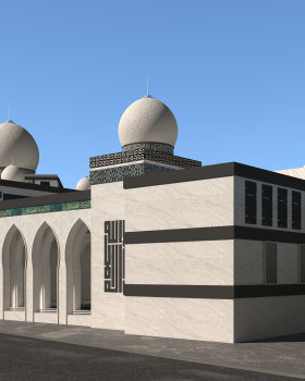 Contemporary mosque design second option