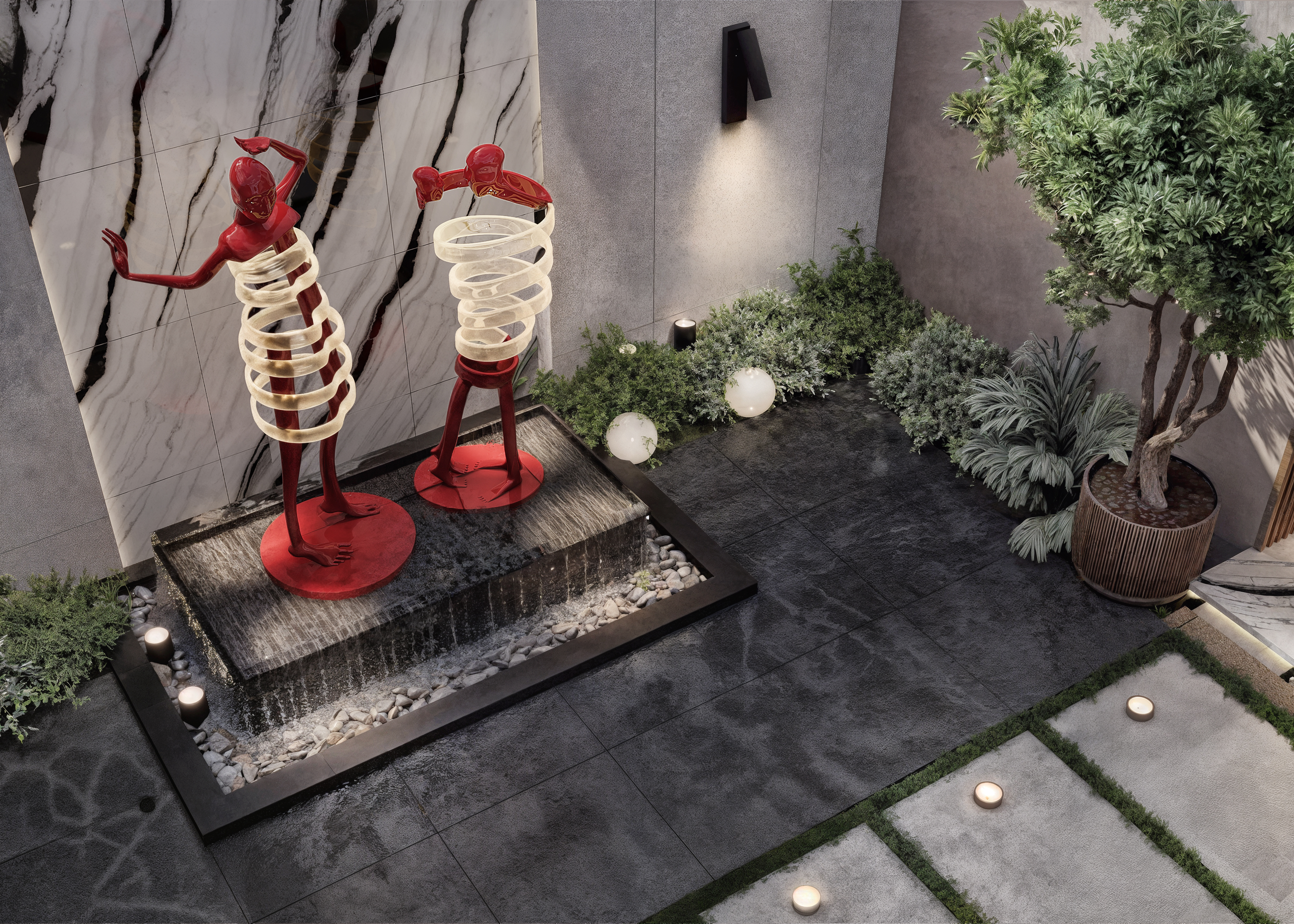 GARDEN VILLA  别墅花园设计丨MARYAN AHMED DESIGNS-8