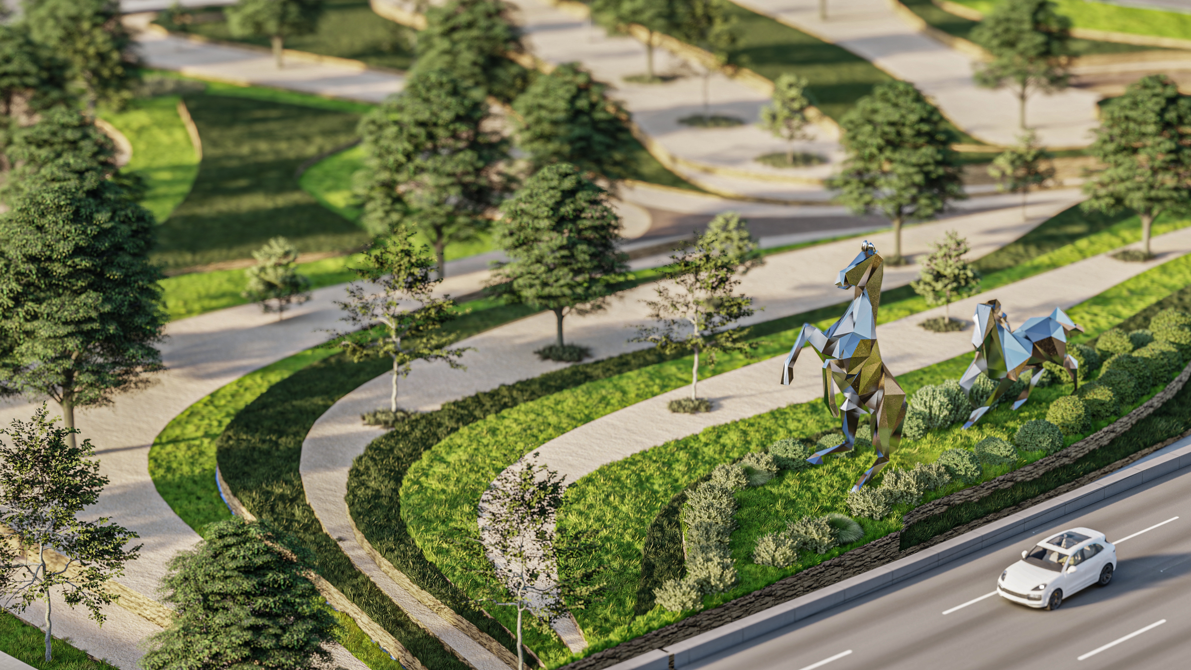 Landscape | Exit 8 (Rayid Alfada'a Interchange), Riyadh-2