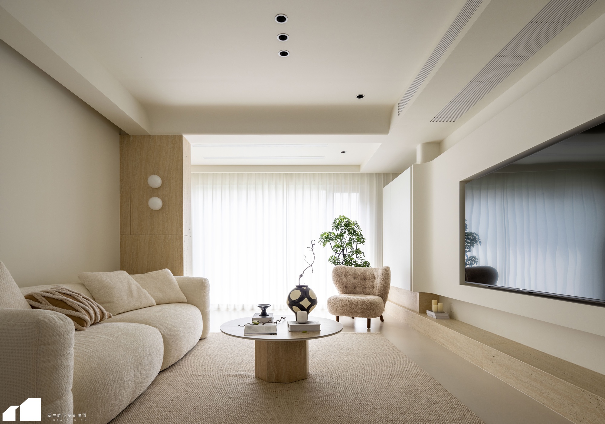 留白·私宅 ｜悠云｜慵懒舒适的家，把温柔藏进每一寸空间里-1