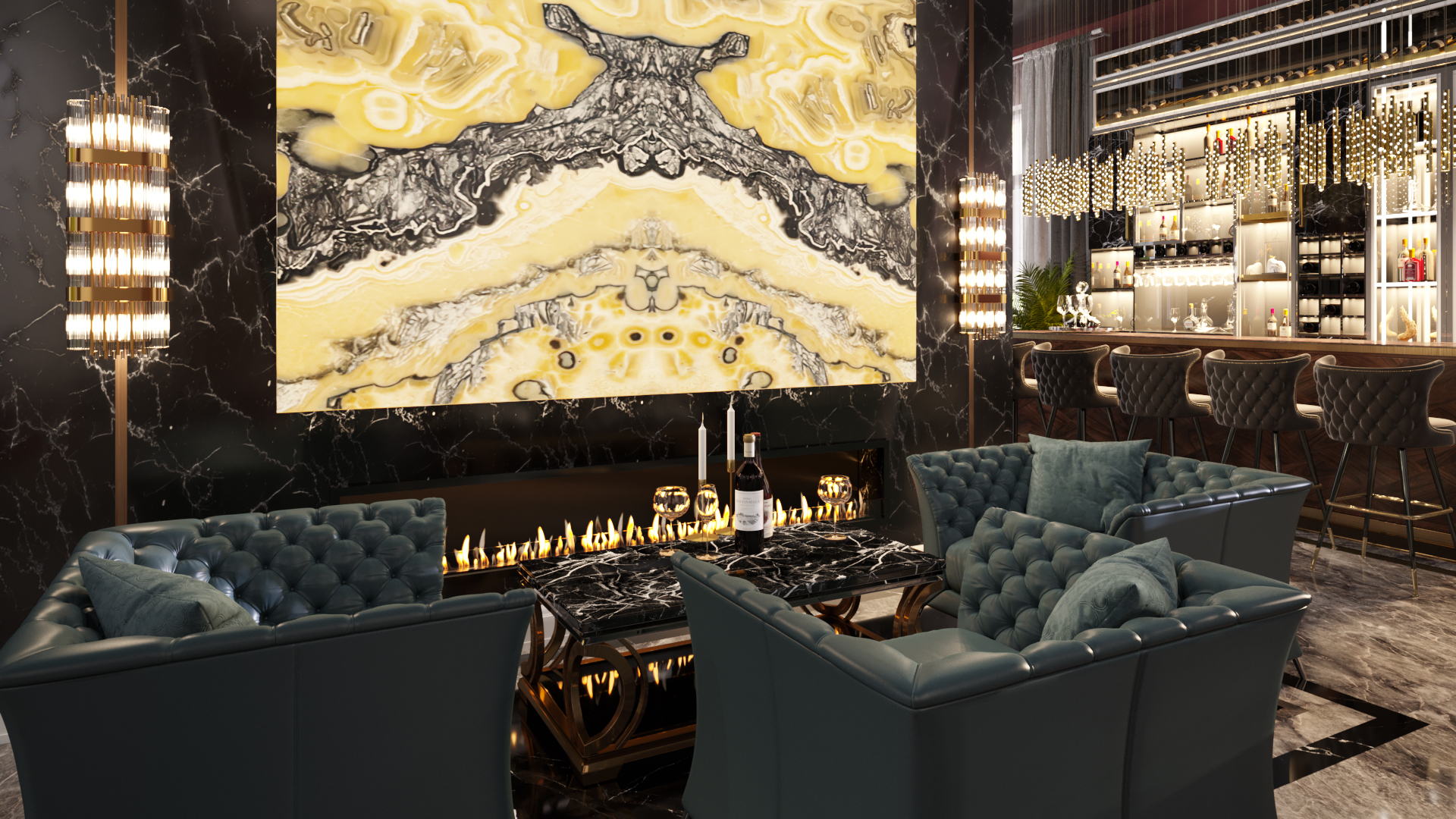 Hotel Restaurant & Lobby design in Shahdag-8