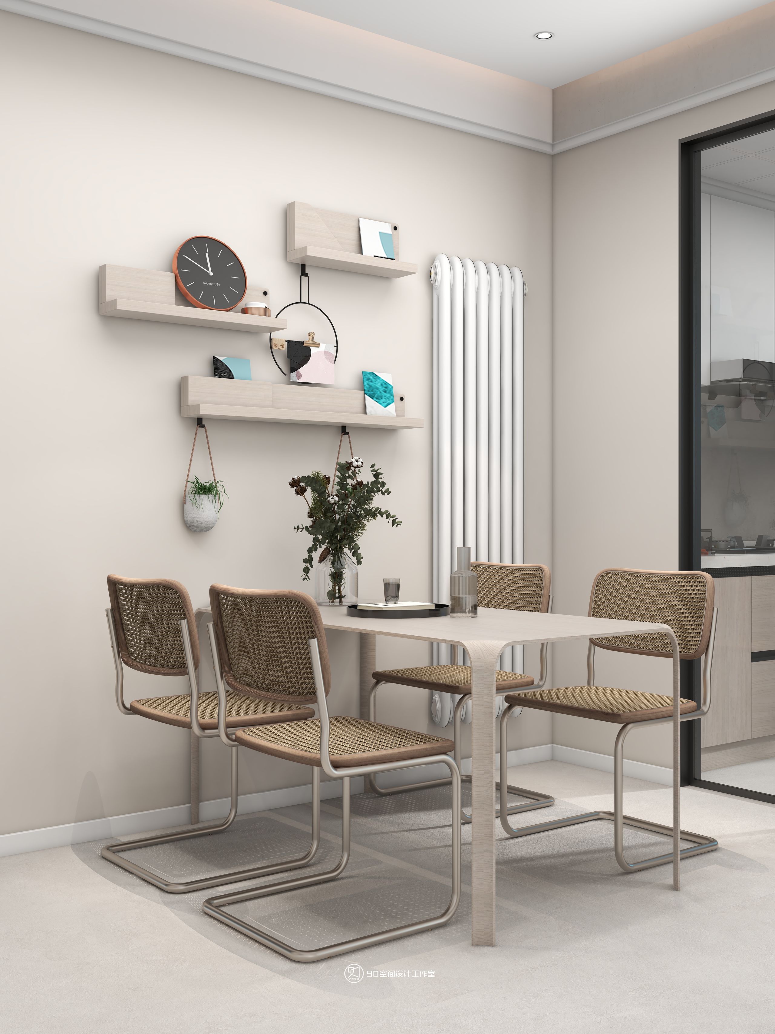 星月糖现代奶油风格丨90 空间设计-17