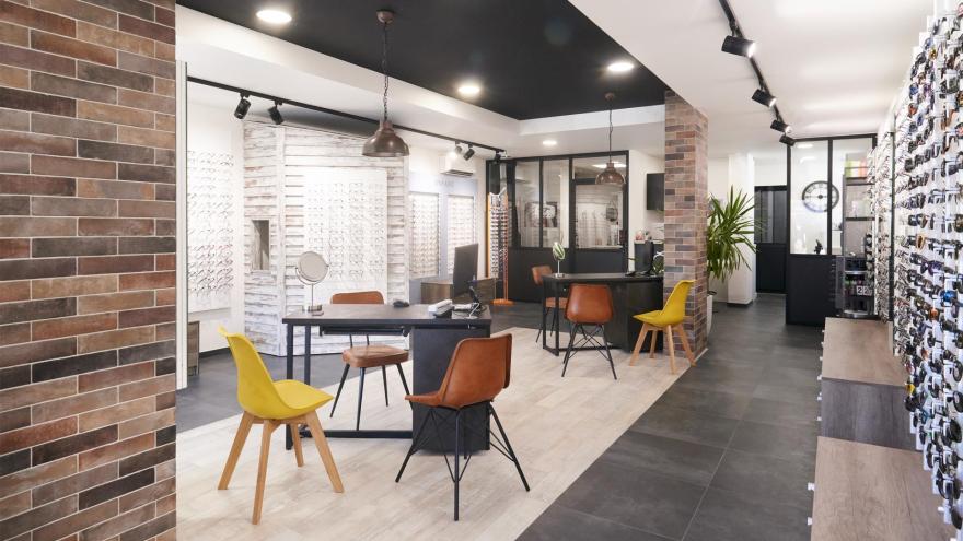 Opticien Un autre regard眼镜店工业风装修丨JBCC-11