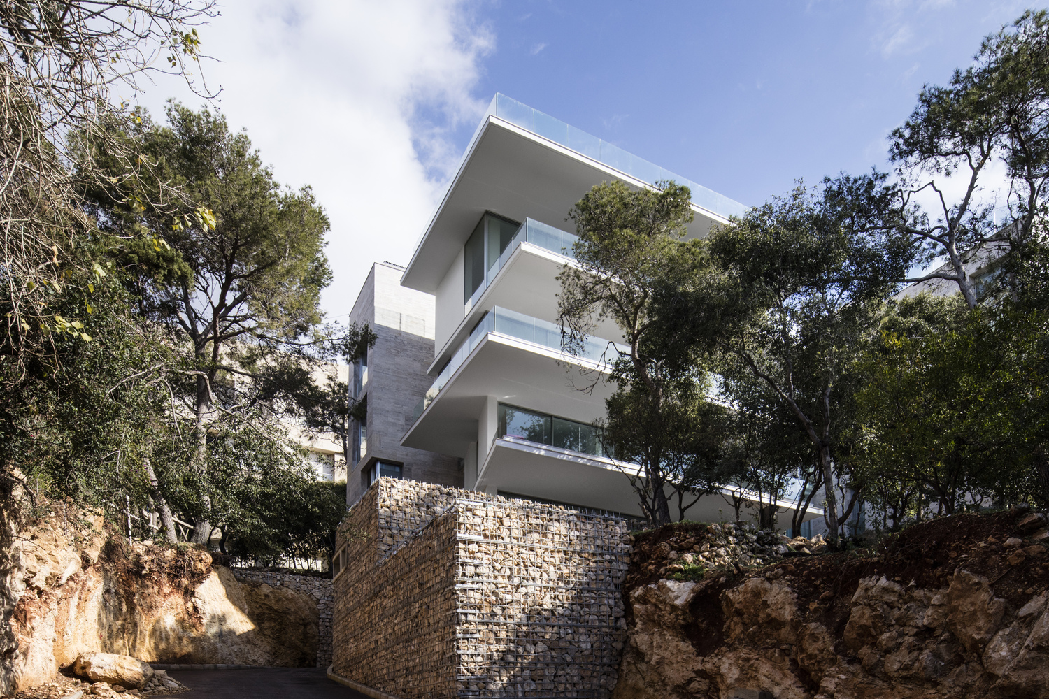 森林中的和谐四重奏·贝鲁特郊区绿色住宅设计-42