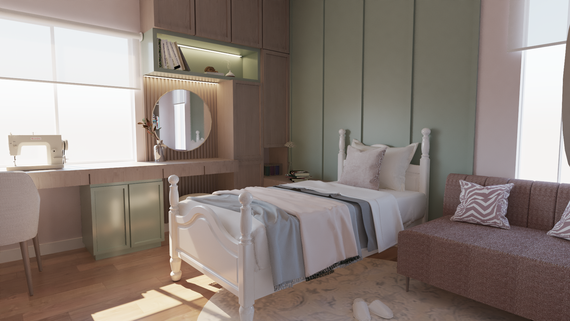 卧室·颜色与木材丨DOBLEALTURA ARQUITECTOS-5