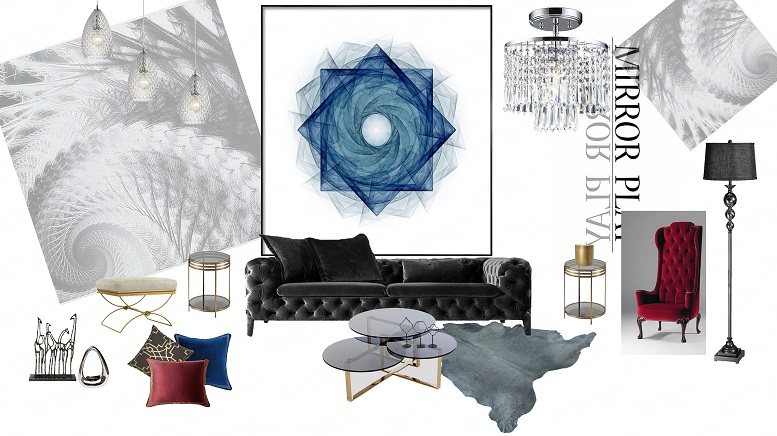 分享一些天马行空的软装平面方案，有各种风格-1