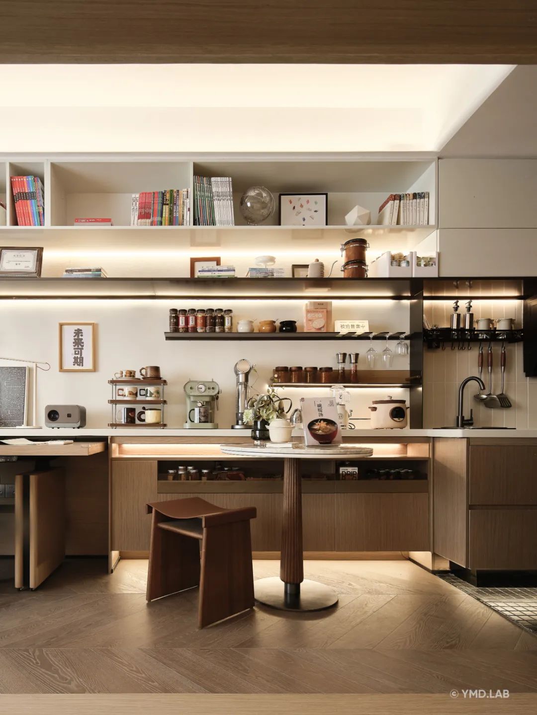 《学霸养成基地39㎡》孩子放学后从作业辅导到深夜食堂的不焦虑公寓丨上海岳蒙空间设计-16