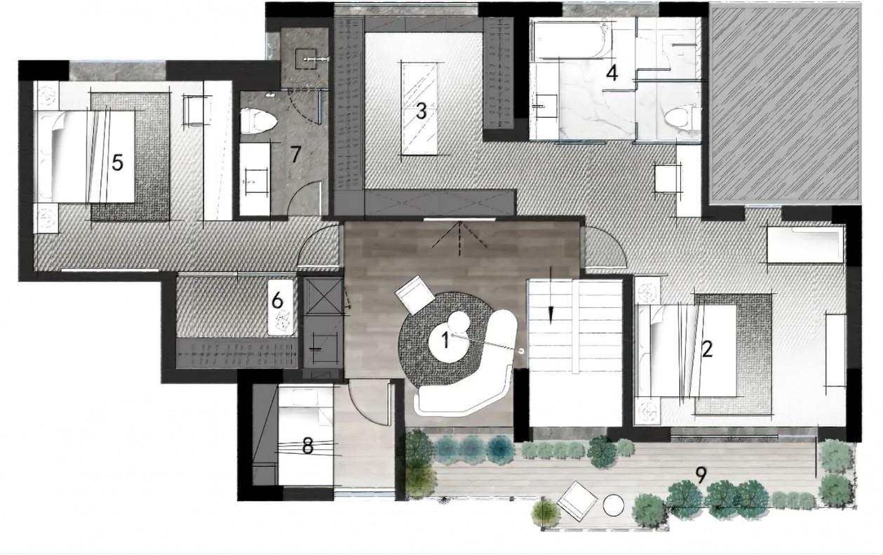 南海颐景园顶层复式丨中国佛山丨佛山市拓维室内设计有限公司-80