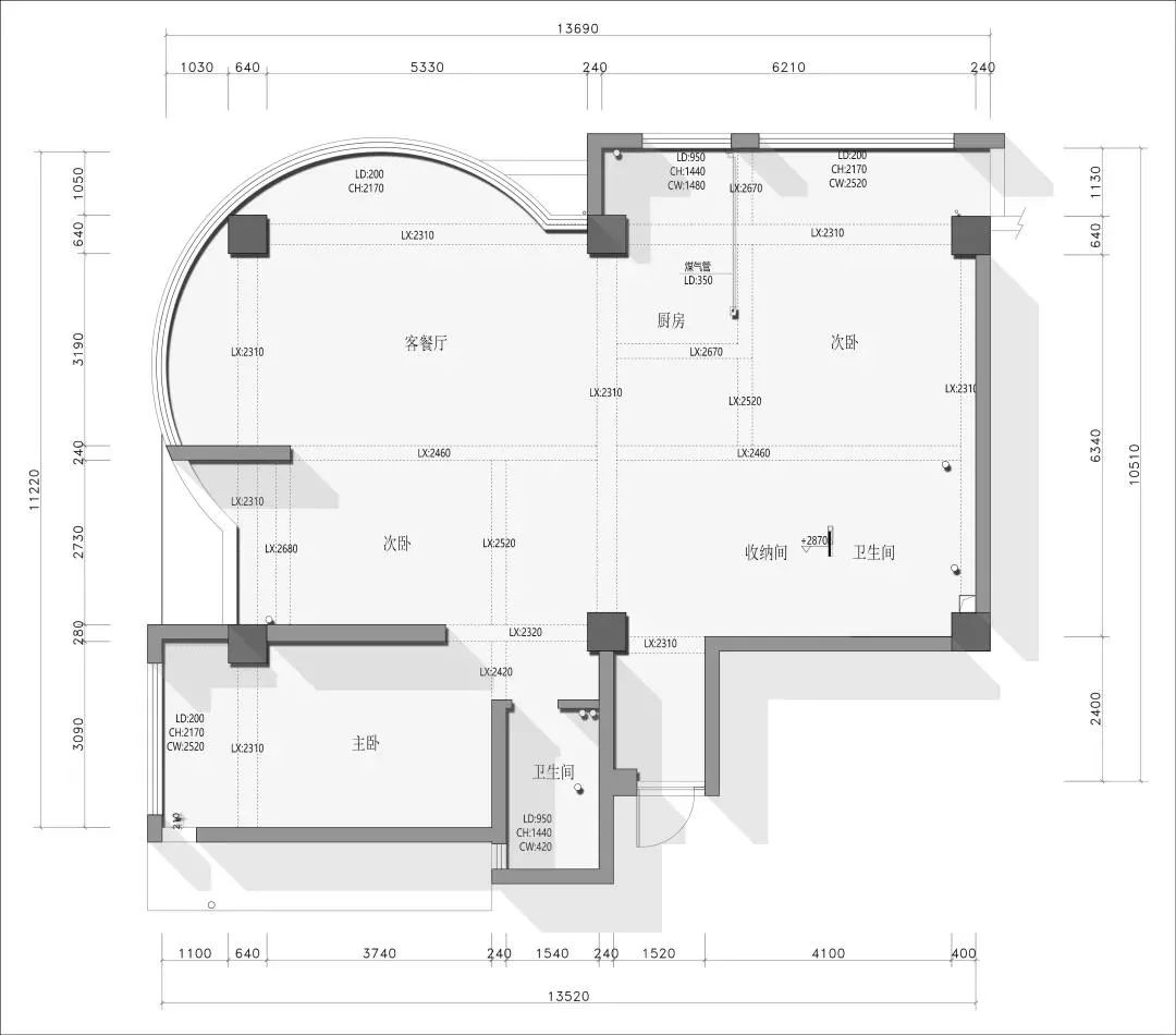 侨光苑极简风家居设计丨鸿鹄设计-9