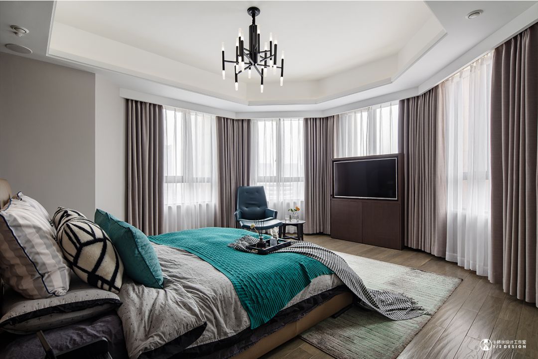 简约黑白灰,现代主义情怀的南北通透之家-59